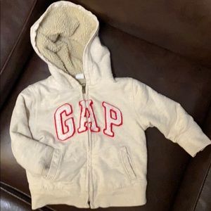 GAP Baby Fleece-Lined Zip-Up Hoodie Sweatshirt